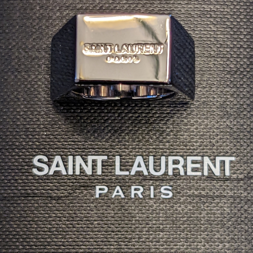 NWT YSL Red Color Block Ring, sz 6 - Picture 2 of 6